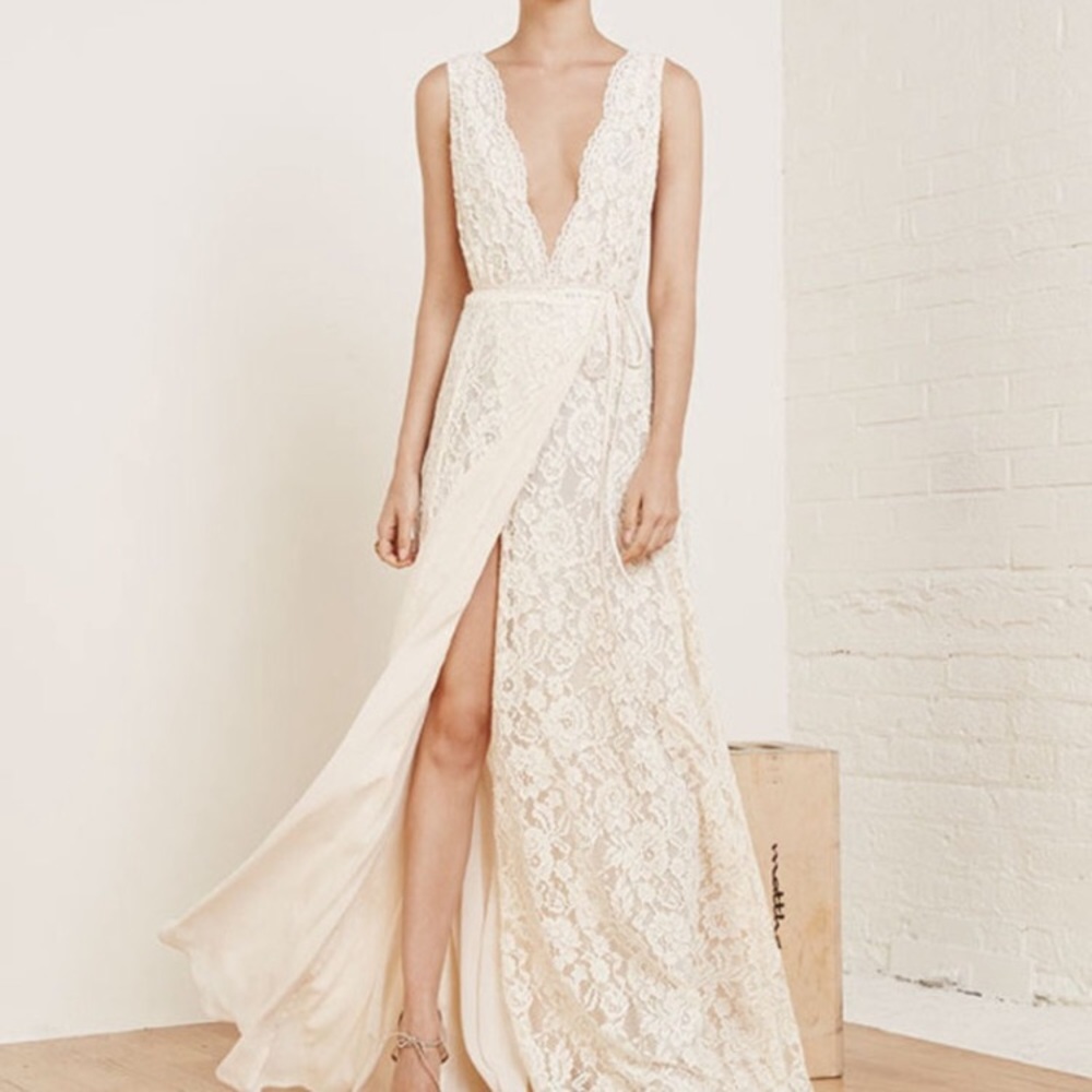 Reformation brand Francesca dress ivory size 0